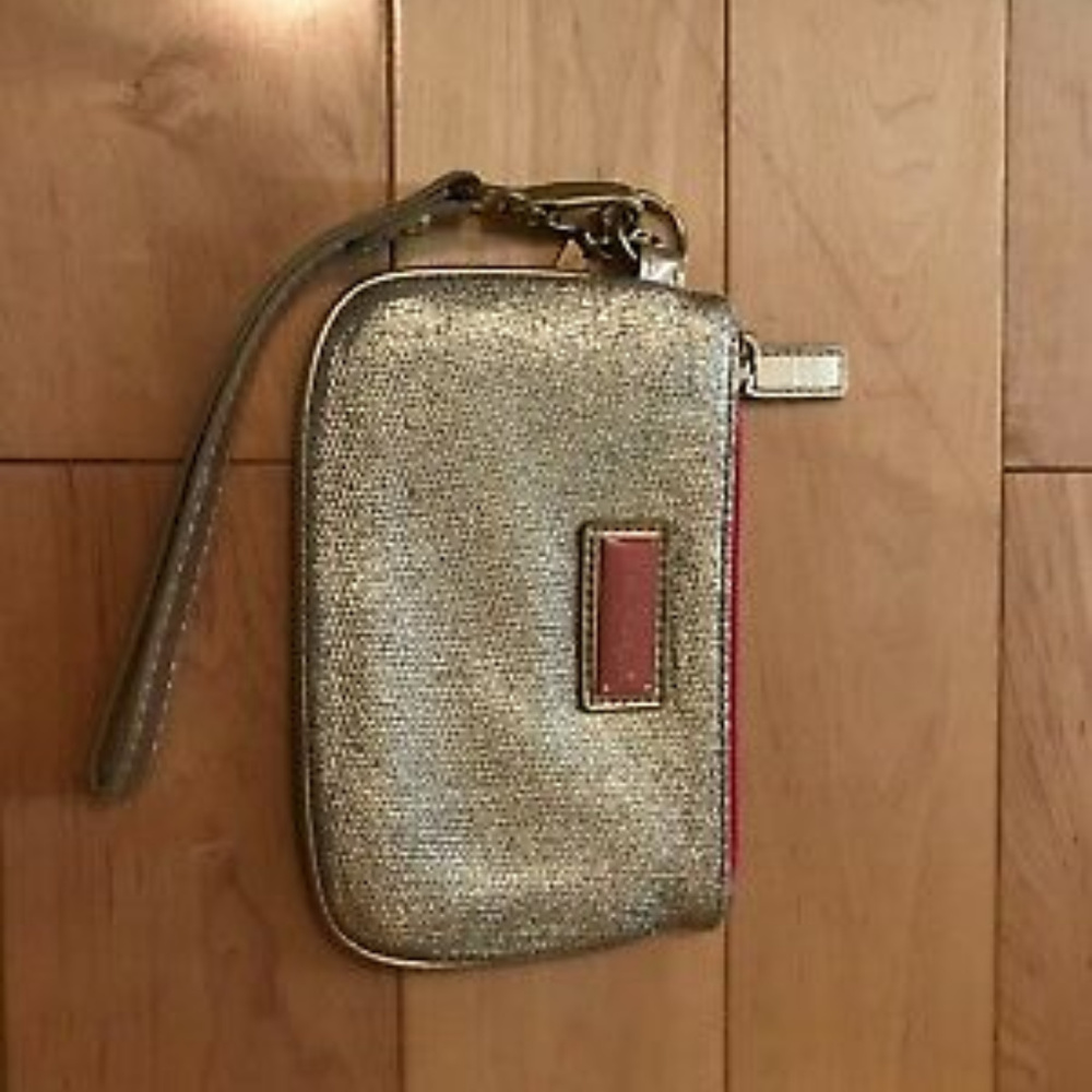 Lilly Pulitzer Gold Clutch Vintage